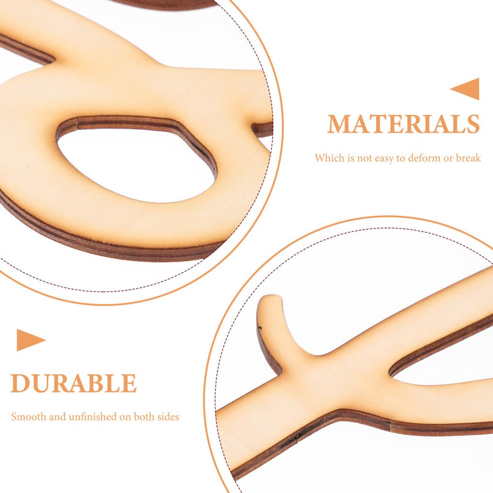 Initial Letters Wall Decor Unfinished Cursive English Alphabet eBay