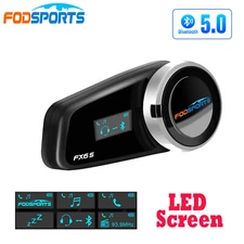 6 Rider Motorcycle Helmet Bluetooth Intercom Headset Moto Interphone Wireless FM