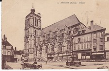  Old postcard SEZANNE L' EGLISE 