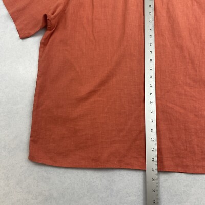 Chemise Manches Courtes à Carreaux Orange & Grise - XL / Columbia - Vêtements