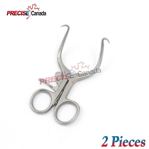SET OF 2 PIECES GELPI RETRACTOR 3.5" VETERINARY & SURGICAL INSTRUMENTS - Picture 2 of 2