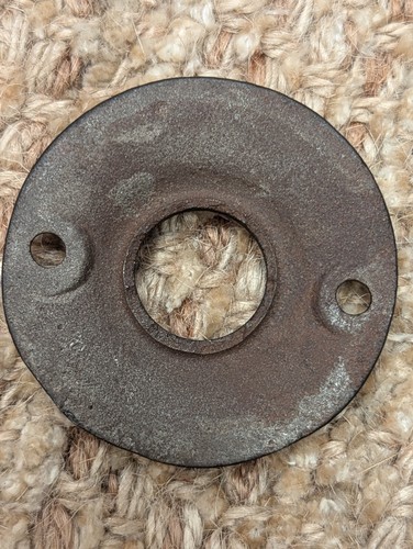 Antique Cast Iron Rosette Escutcheon For Door Knob - Picture 8 of 8
