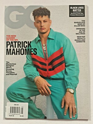 PATRICK MAHOMES (NFL KANSAS CITY CHIEFS) USA GQ HERREN MAGAZIN AUGUST 2020