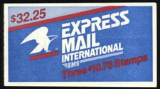 US #BK149 $10.75 International Express Pl 22222 complete booklet 2122c VF NH MNH