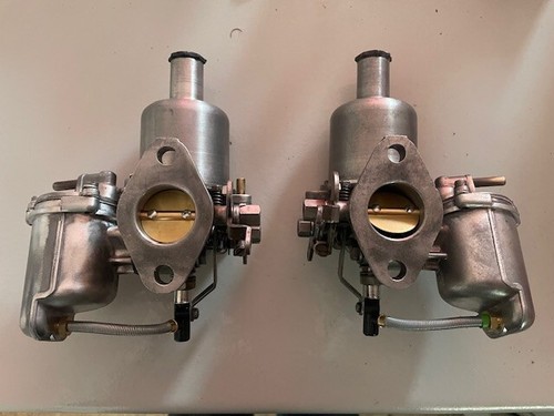 MATCHED PAIR OF REFURBISHED TWIN SU HS2 1-1/4" CARBURETORS. FREE DELIVERY