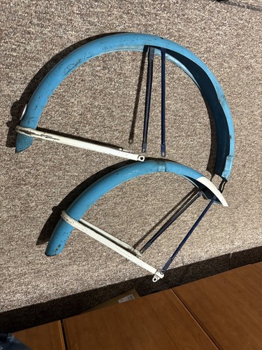 1950s JC HIGGINS 26X2.125 BALLOON TIRE BICYCLE FENDERS COLOR-FLOW SEARS ELGIN 50