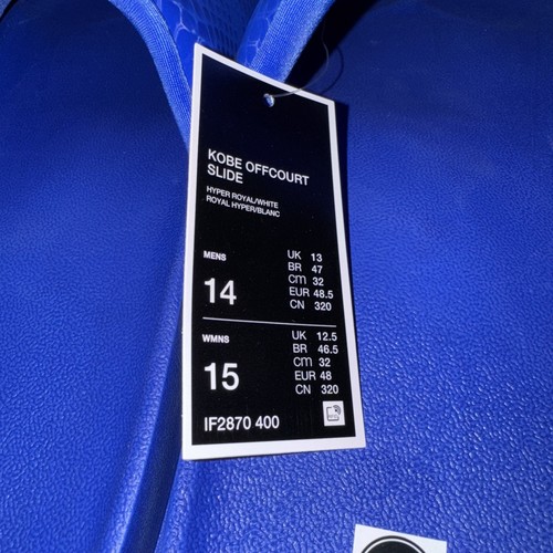 Nike Kobe Bryant x Offcourt Slide Dodgers IF2870-400 Men Size 14 Brand New - Picture 4 of 7