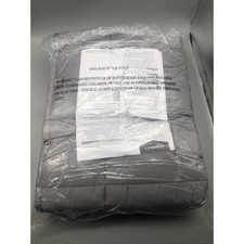 Basics All-Season Cotton Weighted Blanket Dark Grey 12 Lbs 60x80 1721S