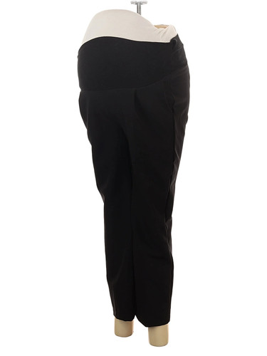 Nothing Fits But Women Black Active Pants L Maternity