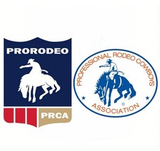 2 Pack Professional Rodeo Cowboys Prorodeo Prca 4 Inch Vinyl Sticker Decal Set