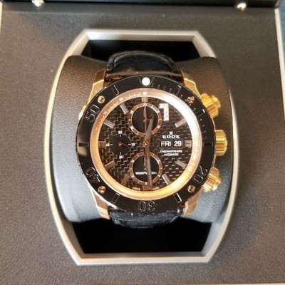 EDOX 130th Anniversary Class One BLACK×GOLD #PF6OGT