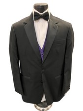 Black Allure Tuxedo Jacket- USED-Gala, Prom, Wedding, Formal