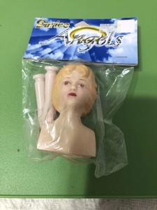 Darice Angels Plastic Angel Doll Head Arms Hands Vintage 2.5”  Blonde Christmas