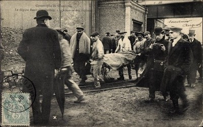 Ak Courrières Pas de Calais, Catastrophe 1906, député Basly,... - 3872652