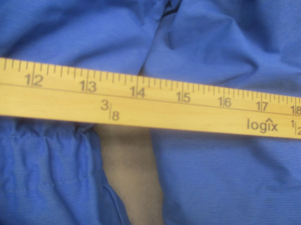 Parka Columbia Talla M (10/12) Niña Azul Aislado Polar Cremallera Completa Piel Con Capucha 774 Foto 3 de 4