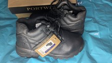 *CLEARANCE* Portwest FW20 Black Work Boots Oil Resistant Waterproof Non Safety