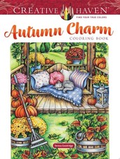 Creative Haven Autumn Charm Coloring Book Creative Haven Coloring Books 
