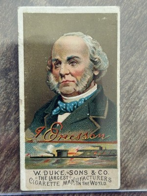 1888 Duke's Great Americans Tobacco N76 John Ericson John Ericsson 04le