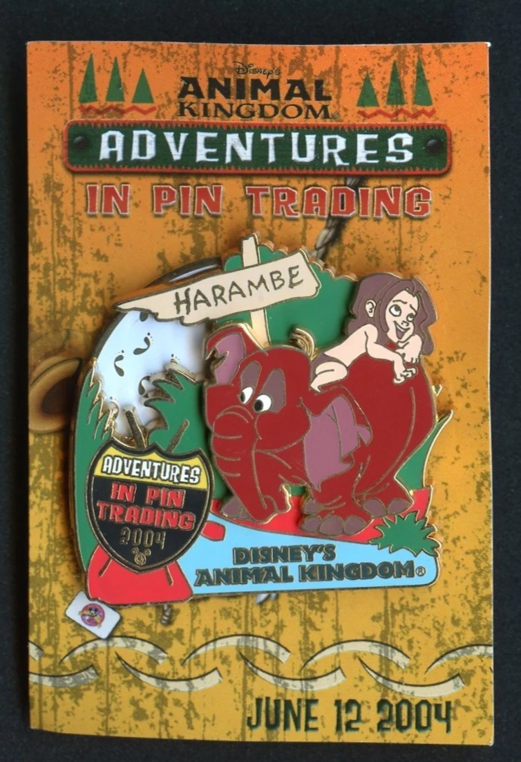 Disney World Tarzan & Tantor Adventures in Pin Trading Animal Kingdom LE 500 Pin
