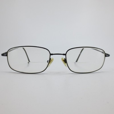 Modern Modzflex MX907 Eyeglass Frames Black Metal Rectangular 50-19-140 04-19