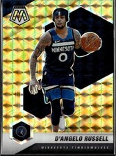 2020-21 Panini Mosaic #147 D'Angelo Russell Mosaic Reactive Yellow