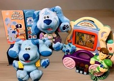 Vintage Viacom Nickelodeon Blues Clues Mixed Interactive Book Radio Toy 5pc Lot