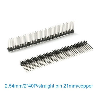 2.54 zweireihig/einreihig gerade/90° PCB Stiftleiste Pin Header Verbinder 40 Pin