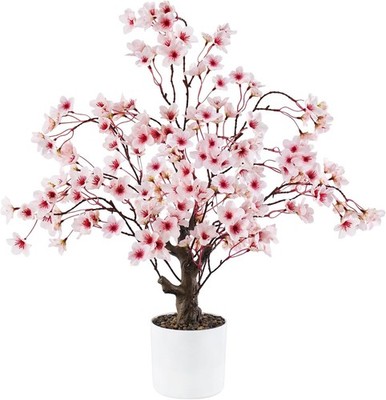 Cherry Bloosom Tree 2FT, Small Table Tree with Vase Pot,