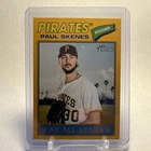 2026 Topps Heritage Paul Skenes #33 Dark Yellow Border Pittsburgh Pirates Card