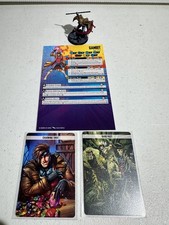Marvel Crisis Protocol Gambit Painted With Character Tactic Cards