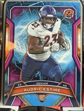 2024 Topps Resurgence - Audric Estime (RC) #126✨Sky Blue & Pink Shock✨