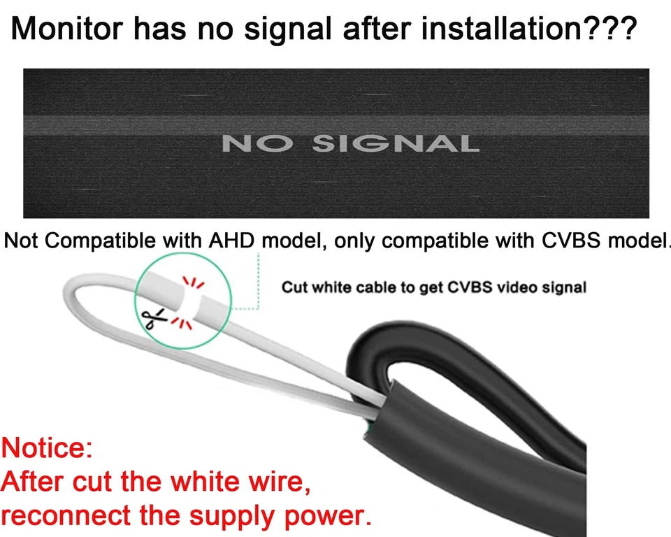 License Plate Frame Backup Camera Night Vision Car Rear View Camera with 8 Br... - Image 2 of 4