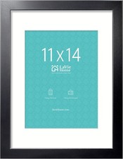 LaVie Home 11x14 Picture Frame, 11 x 14 Frame Display Pictures 11x14, Black