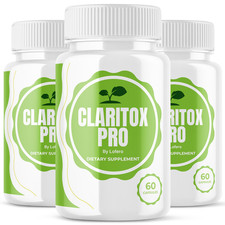  3 Pack Claritox Pro Capsules For Clarity, Stability, Reduce Dizziness 180 ct 