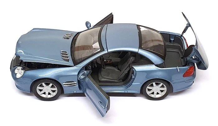 Motor Max 1/18 Scale Diecast 25625B - Mercedes Benz SL500 - Met. Blue - Image 4 of 4