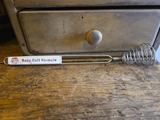 Vintage/Antique/General Store Baby Calf Formula Advertising Egg Beater/Whipper
