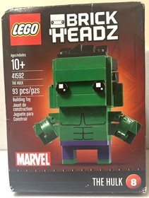 Lego Brick Headz Marvel THE HULK 8 Building Toy 41592 BrickHeadz Box Manual 