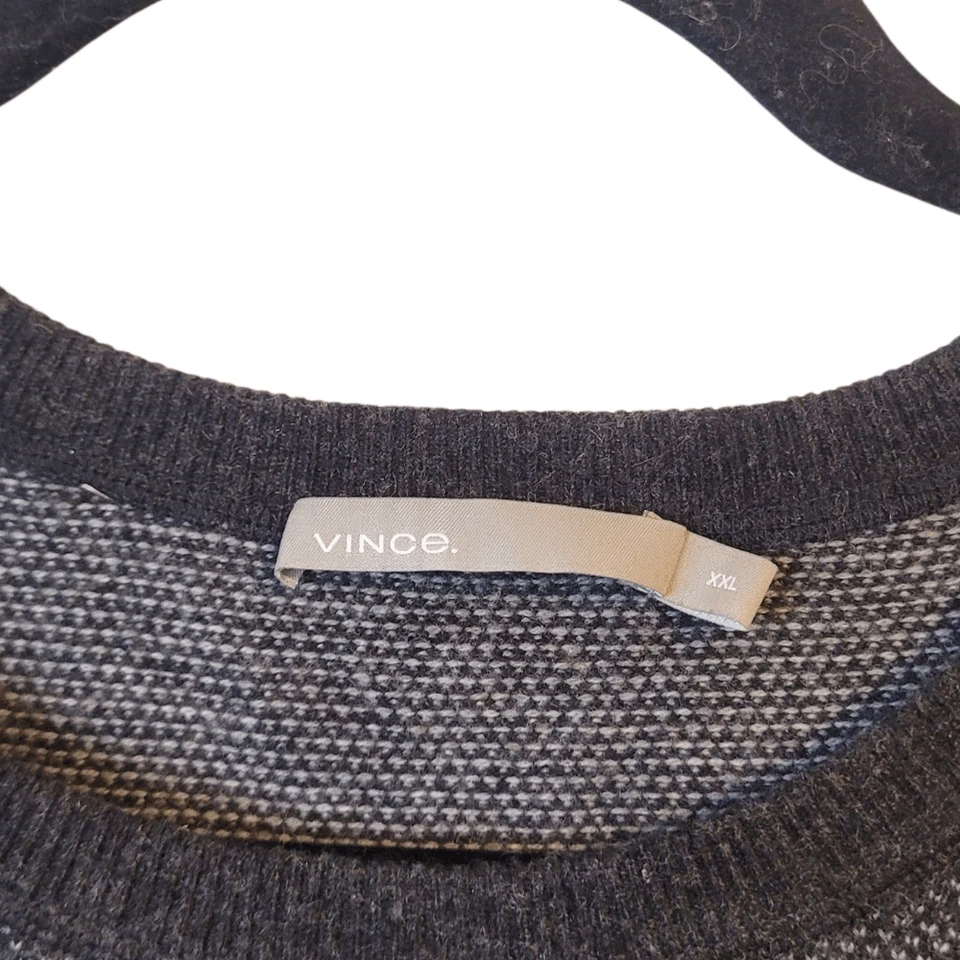 Suéter Vince para hombre gris mezcla de lana y cachemir talla XXL Foto 3 de 4