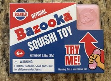 Bazooka Scented Squishi Toy Pink 2.86oz Sensory Stress Reliever