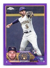 2023 Topps Chrome Update #USC56 Garrett Mitchell Purple Rookie 128/250 Brewers