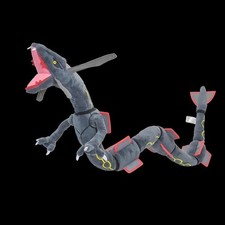 Anime Black Shiny Rayquaza 30" Plush Toy Dragon Stuffed Animal Doll Gift