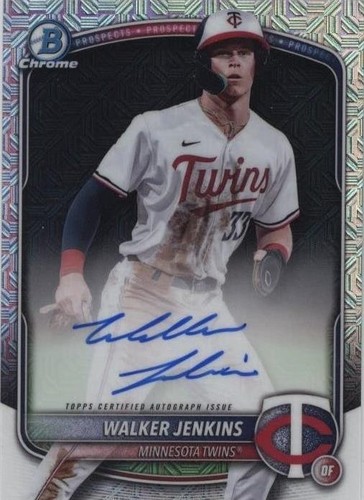 Walker Jenkins 2025 Bowman Prospect Autographs Blue /150 #BPA-WJ 
