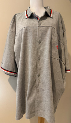 SEAN JOHN Mens Gray Snap Front Yachting Shirt NWT - Sz 3XL