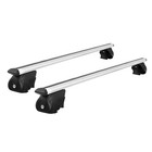 Universal Car Roof Rack Upgraded Holder Cross Bars Aluminium Silver/Black