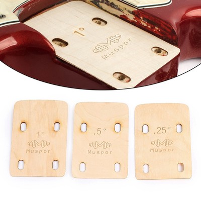 E-Bass Hals Shims 3er Pack für überlegene Klang- und Feuchtigkeitskontrolle