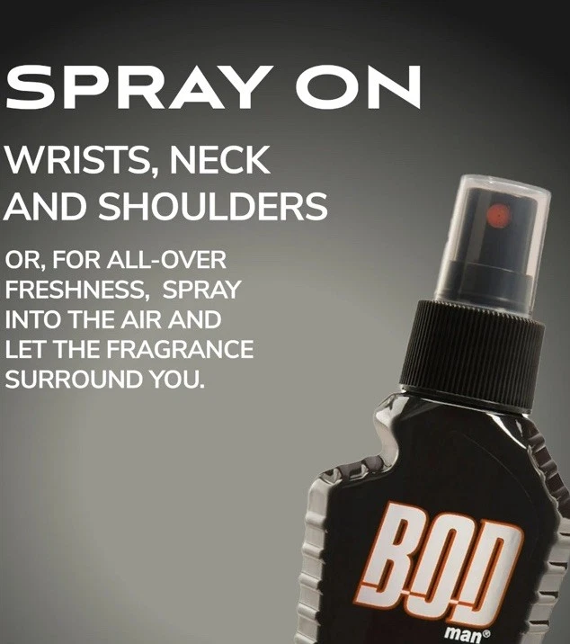 Paquete de 4 abdominales Bod Man negros, realmente rasgados, almizcle azul más buscado y fresco, 1,8 oz Foto 4 de 4