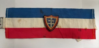 Brassard ffi Croix De Lorraine Libération 1944 Maquis Résistance FFI