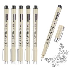 6Pcs 0.3mm Fineliner Ink Pens