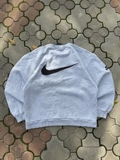 Vintage Nike Big Swoosh Embroidered 90s Sweatshirt Baggy Men s Size M