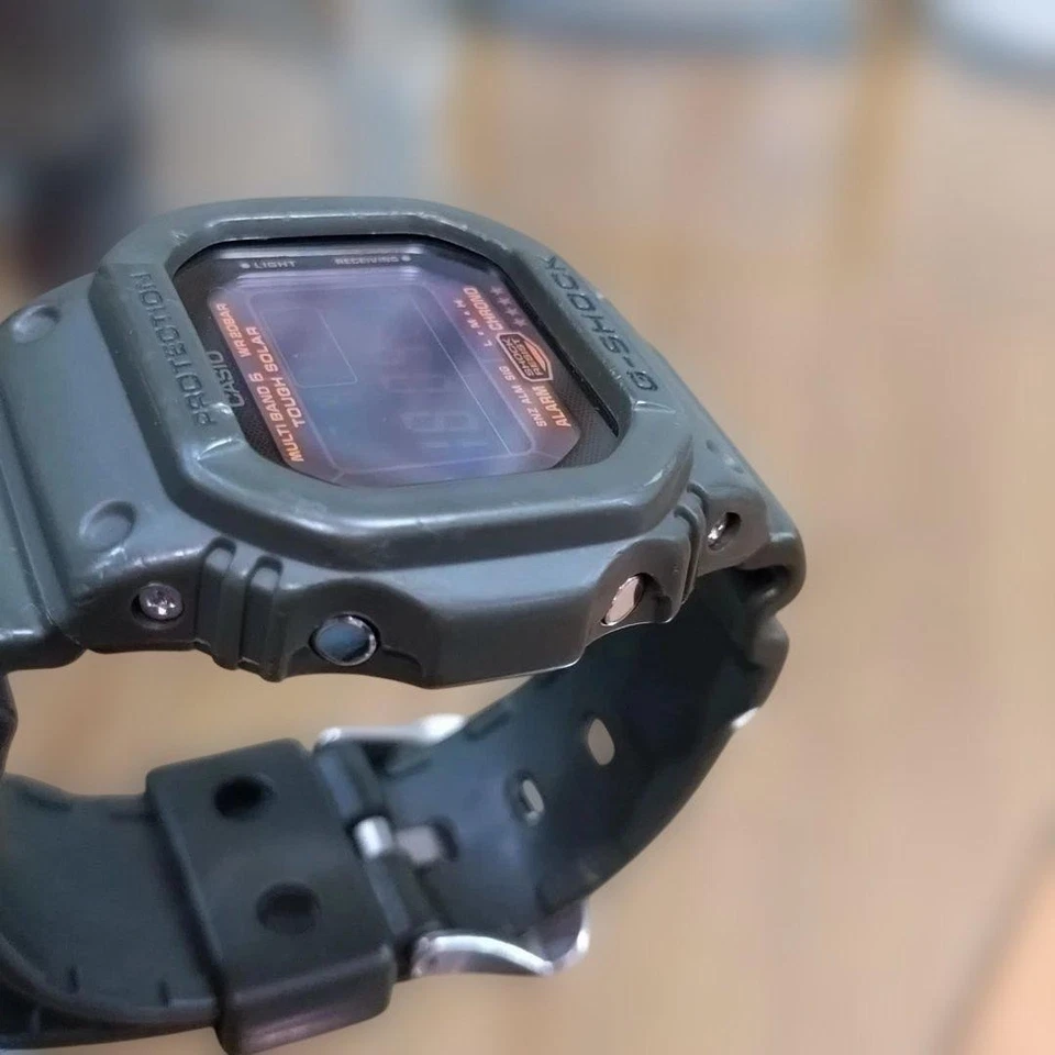 CASIO G SHOCK GW M5610KG Army Green Radio Solar Tough Solar Multi Band 6 - Image 3 of 4